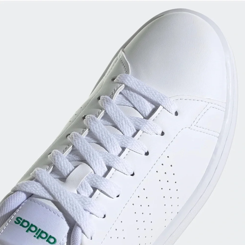 Adidas Advantage - Classic White with Green Detail - Picture 7 of 12